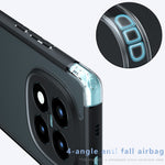 For Xiaomi Poco M8 Pro 5G / Redmi Note 15 Pro+ 5G (Global) Case Skin-Touch TPU + PC Matte Phone Back Cover, Transparent Black