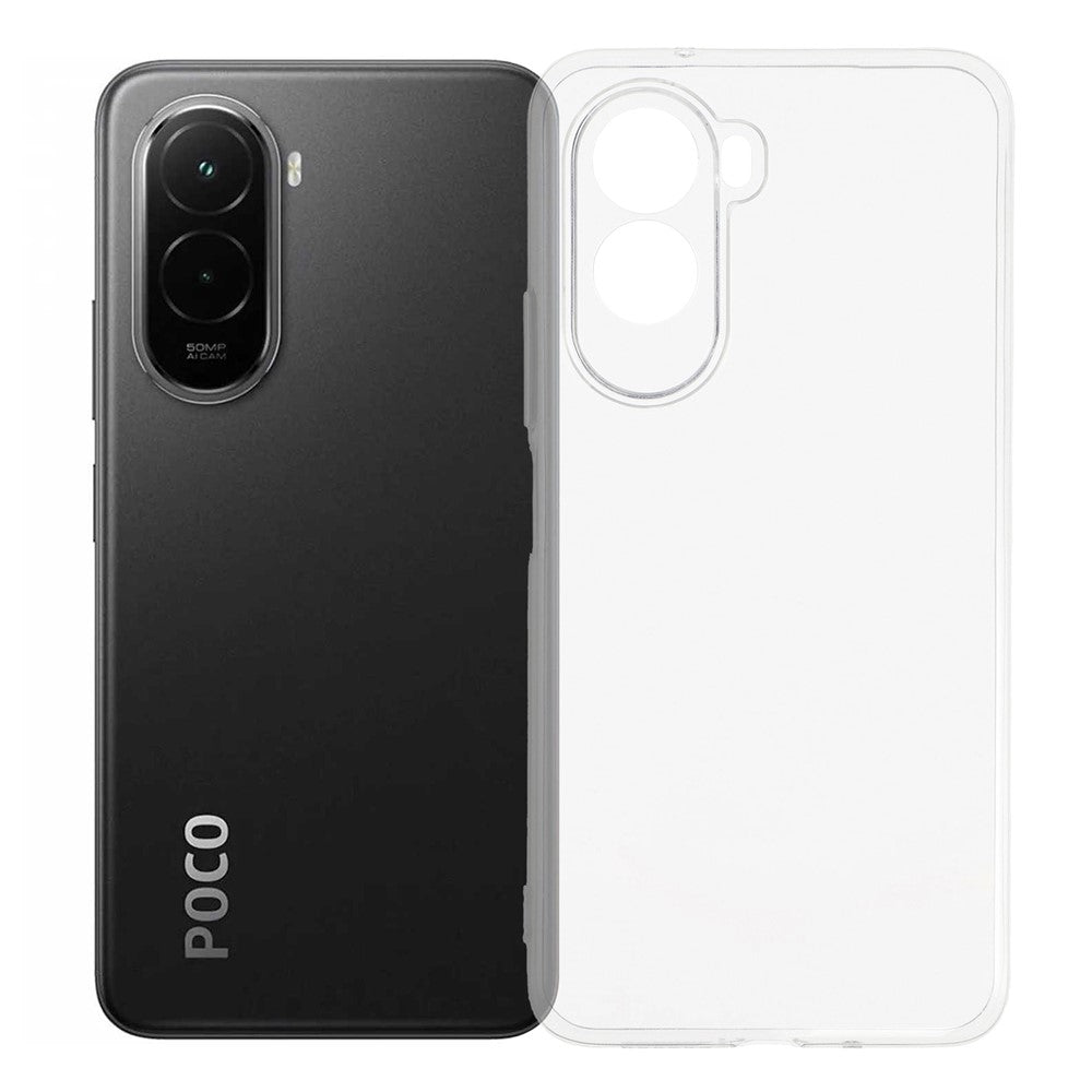 For Xiaomi Poco M7 Plus 5G / M7 4G (169mm) Back Cover Ultra Thin Flexible TPU Clear Phone Case