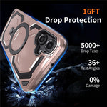 For Samsung Galaxy A06 4G Magnetic Case Ring Kickstand PC + TPU Hybrid Phone Cover