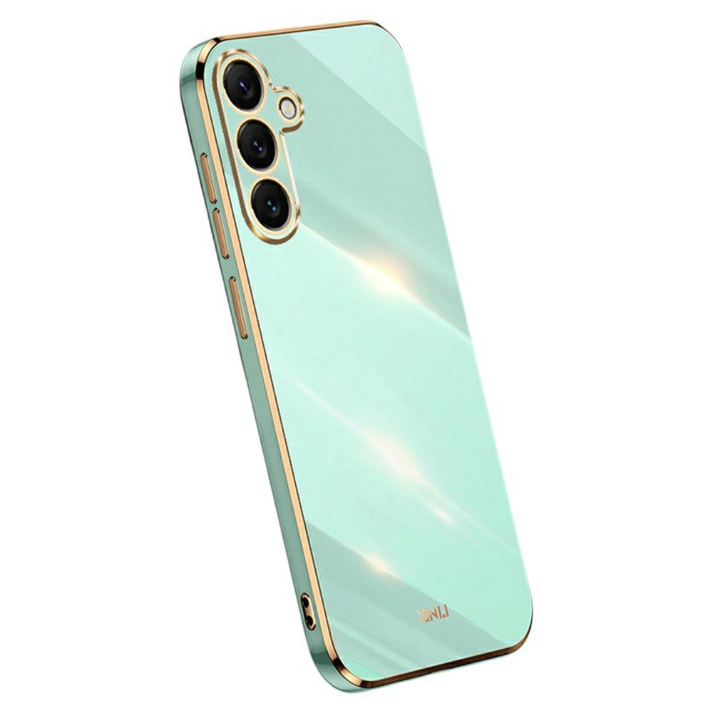 XINLI For Samsung Galaxy S25 FE Case TPU Phone Cover with Electroplating Frame