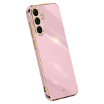 XINLI För Samsung Galaxy S25 FE Skal TPU mobilskal med Galvaniserad Ram