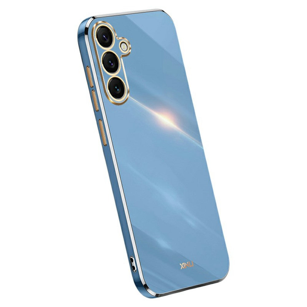 XINLI För Samsung Galaxy S25 FE Skal TPU mobilskal med Galvaniserad Ram