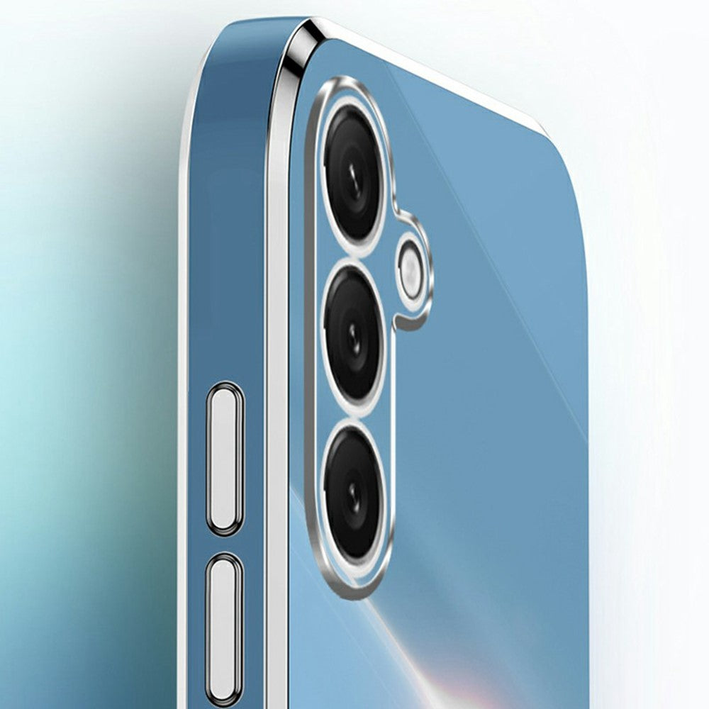 XINLI For Samsung Galaxy S25 FE Case Ring Kickstand Electroplating TPU Phone Cover