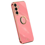 XINLI For Samsung Galaxy S25 FE Case Ring Kickstand Electroplating TPU Phone Cover
