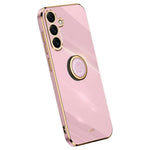 XINLI For Samsung Galaxy S25 FE Case Ring Kickstand Electroplating TPU Phone Cover