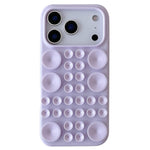 För iPhone 18 Pro / 17 Pro Fodral Sugkopp Silikon Telefonfodral med Tygfoder