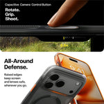 TORRAS Ostand Q3 Air Series til iPhone 17 Pro cover, kompatibel med MagSafe Stødabsorberende PC + TPU telefoncover med støttefod