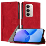 Xiaomi Redmi 15 4G (EU) (171 mm) / Xiaomi Redmi 15 5G (EU) (171 mm) Läderfodral Triangulärt Patchwork Plånboksfodral Stötsäkert mobilfodral