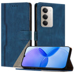 Xiaomi Redmi 15 4G (EU) (171 mm) / Xiaomi Redmi 15 5G (EU) (171 mm) Läderfodral Triangulärt Patchwork Plånboksfodral Stötsäkert mobilfodral