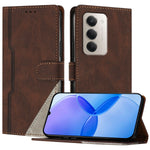 Xiaomi Redmi 15 4G (EU) (171 mm) / Xiaomi Redmi 15 5G (EU) (171 mm) Läderfodral Triangulärt Patchwork Plånboksfodral Stötsäkert mobilfodral