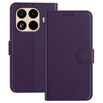 For Xiaomi 15T Pro Leather Case Wallet Stand Solid Color Anti Drop Phone Cover