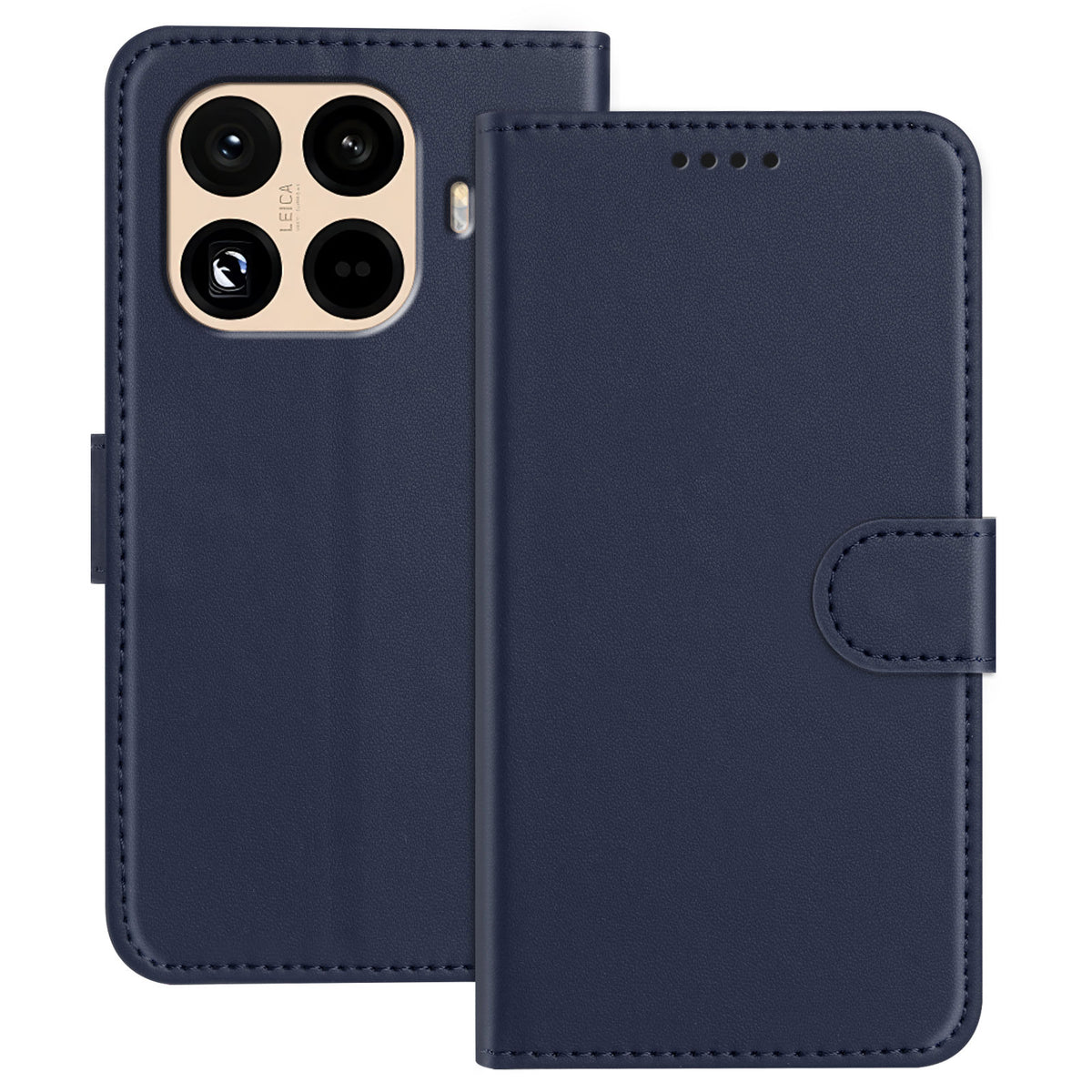 For Xiaomi 15T Pro Leather Case Wallet Stand Solid Color Anti Drop Phone Cover