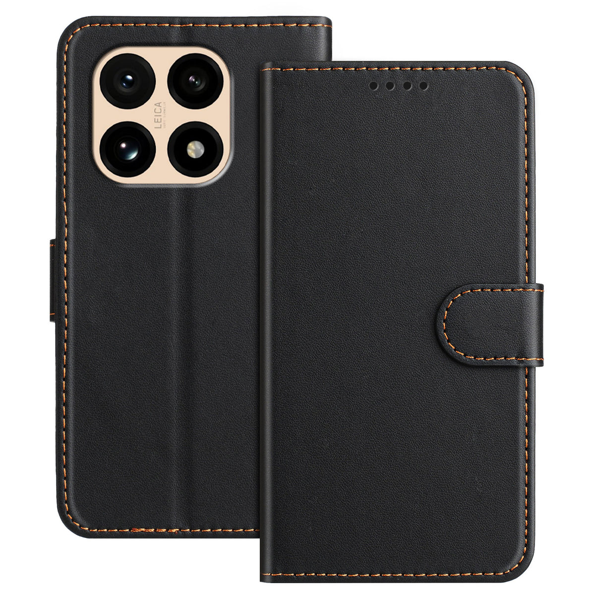 For Xiaomi 15T Leather Case Wallet Stand Solid Color Anti Drop Phone Cover