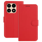 For Xiaomi 15T Leather Case Wallet Stand Solid Color Anti Drop Phone Cover