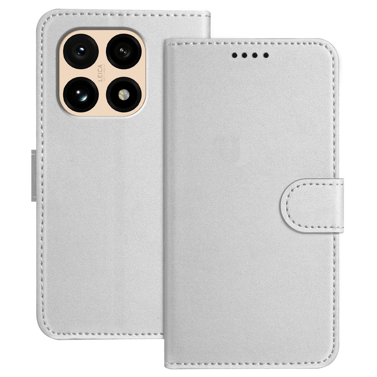 For Xiaomi 15T Leather Case Wallet Stand Solid Color Anti Drop Phone Cover
