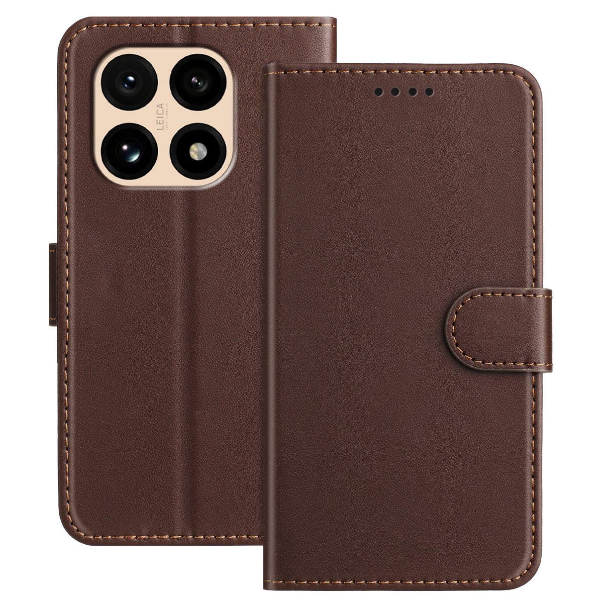 For Xiaomi 15T Leather Case Wallet Stand Solid Color Anti Drop Phone Cover