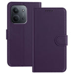 For Xiaomi Redmi 15C 5G (EU) (173mm) / Xiaomi Redmi 15C 4G (EU) (173mm) Leather Case Wallet Stand Solid Color Anti Drop Phone Cover
