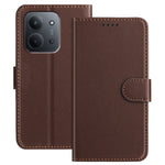 For Xiaomi Redmi 15C 5G (EU) (173mm) / Xiaomi Redmi 15C 4G (EU) (173mm) Leather Case Wallet Stand Solid Color Anti Drop Phone Cover