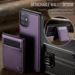 JEEHOOD For Samsung Galaxy A51 4G SM-A515 Leather Back Cover Magnetic Case J06 Phone Case with Card Bag RFID Blocking