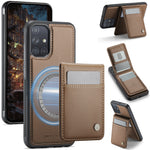 JEEHOOD For Samsung Galaxy A51 4G SM-A515 Leather Back Cover Magnetic Case J06 Phone Case with Card Bag RFID Blocking