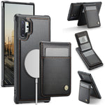 JEEHOOD Til Samsung Galaxy Note 10 Plus 5G Bagcover i læder Magnetisk etui J06 Telefoncover med kortlomme RFID-blokerende