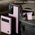 JEEHOOD Til Samsung Galaxy Note20 Ultra Læder Bagcover Magnetisk Etui J06 Telefoncover med Kortlomme RFID-blokering