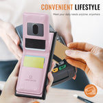 JEEHOOD Til Samsung Galaxy Note20 Ultra Læder Bagcover Magnetisk Etui J06 Telefoncover med Kortlomme RFID-blokering