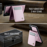 JEEHOOD For Samsung Galaxy Note 10 4G Leather Back Cover Magnetic Case  J06 Phone Case with Card Bag RFID Blocking