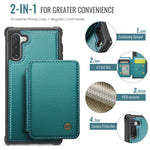 JEEHOOD For Samsung Galaxy Note 10 4G Case J05 Leather Mobile Cover with Detachable Magnetic Card Bag