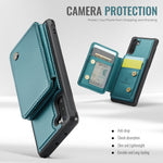 JEEHOOD For Samsung Galaxy Note 10 4G Case J05 Leather Mobile Cover with Detachable Magnetic Card Bag
