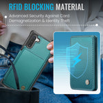 JEEHOOD For Samsung Galaxy Note 10 4G Case J05 Leather Mobile Cover with Detachable Magnetic Card Bag