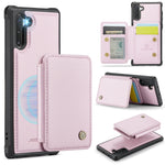 JEEHOOD For Samsung Galaxy Note 10 4G Case J05 Leather Mobile Cover with Detachable Magnetic Card Bag