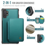 JEEHOOD For Samsung Galaxy Note 10 Plus 4G Case J05 Leather Mobile Cover with Detachable Magnetic Card Bag