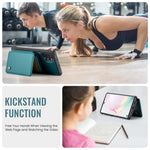 JEEHOOD For Samsung Galaxy Note 10 Plus 4G Case J05 Leather Mobile Cover with Detachable Magnetic Card Bag