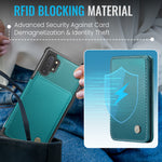 JEEHOOD For Samsung Galaxy Note 10 Plus 4G Case J05 Leather Mobile Cover with Detachable Magnetic Card Bag