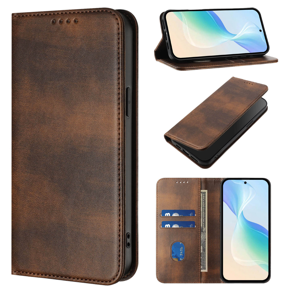 For Xiaomi Poco M8 5G / Redmi Note 15 5G (Global) / 15 4G (Global) Wallet Cases Retro Texture RFID Blocking Leather Phone Cover
