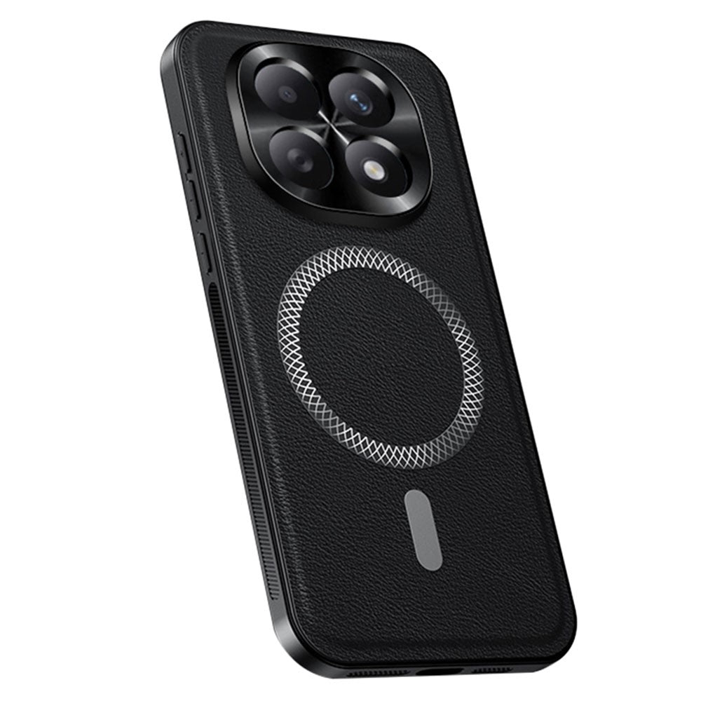 For Xiaomi Poco M8 5G / Redmi Note 15 5G (Global) Magnetic Case PU TPU PC Phone Back Cover with Metal Lens Frame