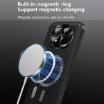 For Xiaomi Poco M8 5G / Redmi Note 15 5G (Global) Magnetic Case PU TPU PC Phone Back Cover with Metal Lens Frame