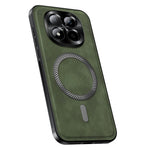 For Xiaomi Redmi Note 15 Pro 5G (Global) Magnetic Case PU TPU PC Phone Back Cover with Metal Lens Frame