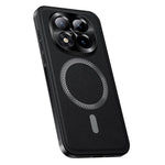 For Xiaomi Poco M8 Pro 5G / Redmi Note 15 Pro+ 5G (Global) Magnetic Case PU TPU PC Phone Back Cover with Metal Lens Frame