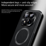 Xiaomi Poco M8 Pro 5G / Redmi Note 15 Pro+ 5G (Global) Magnetiskt skal PU TPU PC mobilbaksida med metalllinsram