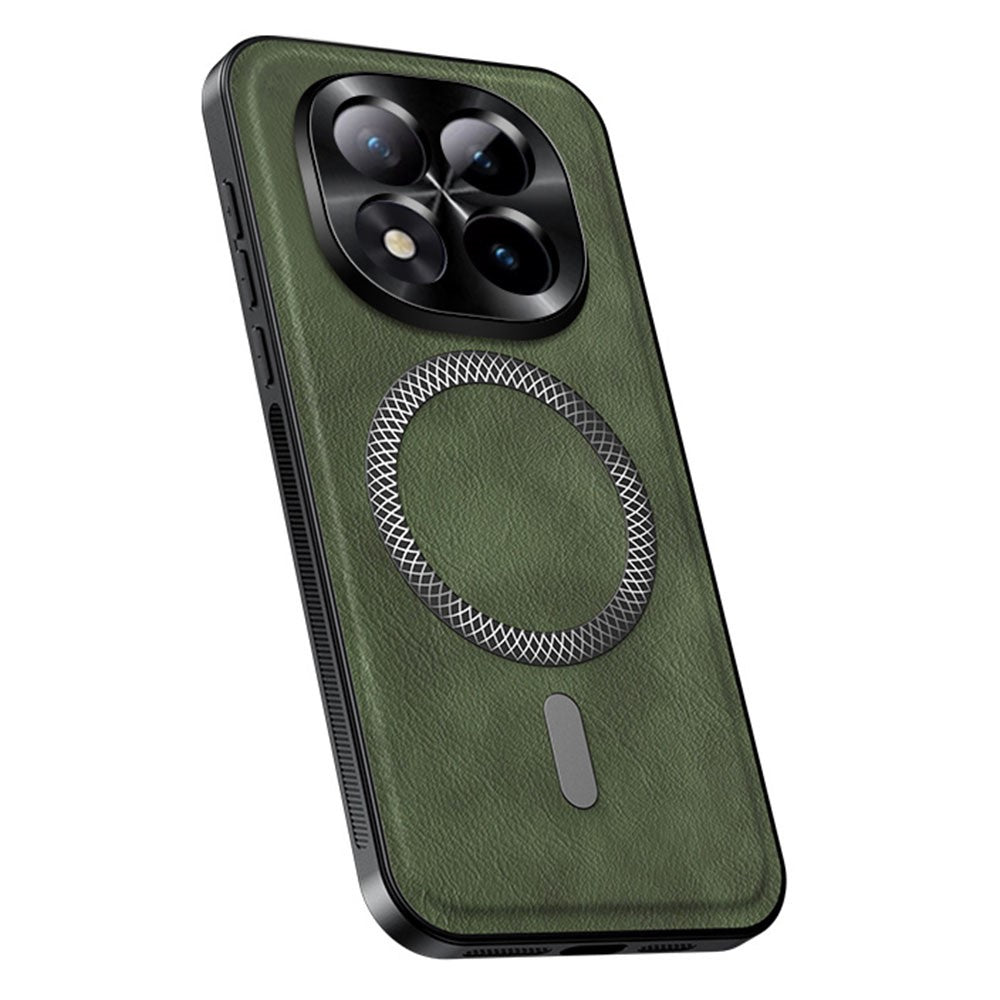For Xiaomi Poco M8 Pro 5G / Redmi Note 15 Pro+ 5G (Global) Magnetic Case PU TPU PC Phone Back Cover with Metal Lens Frame