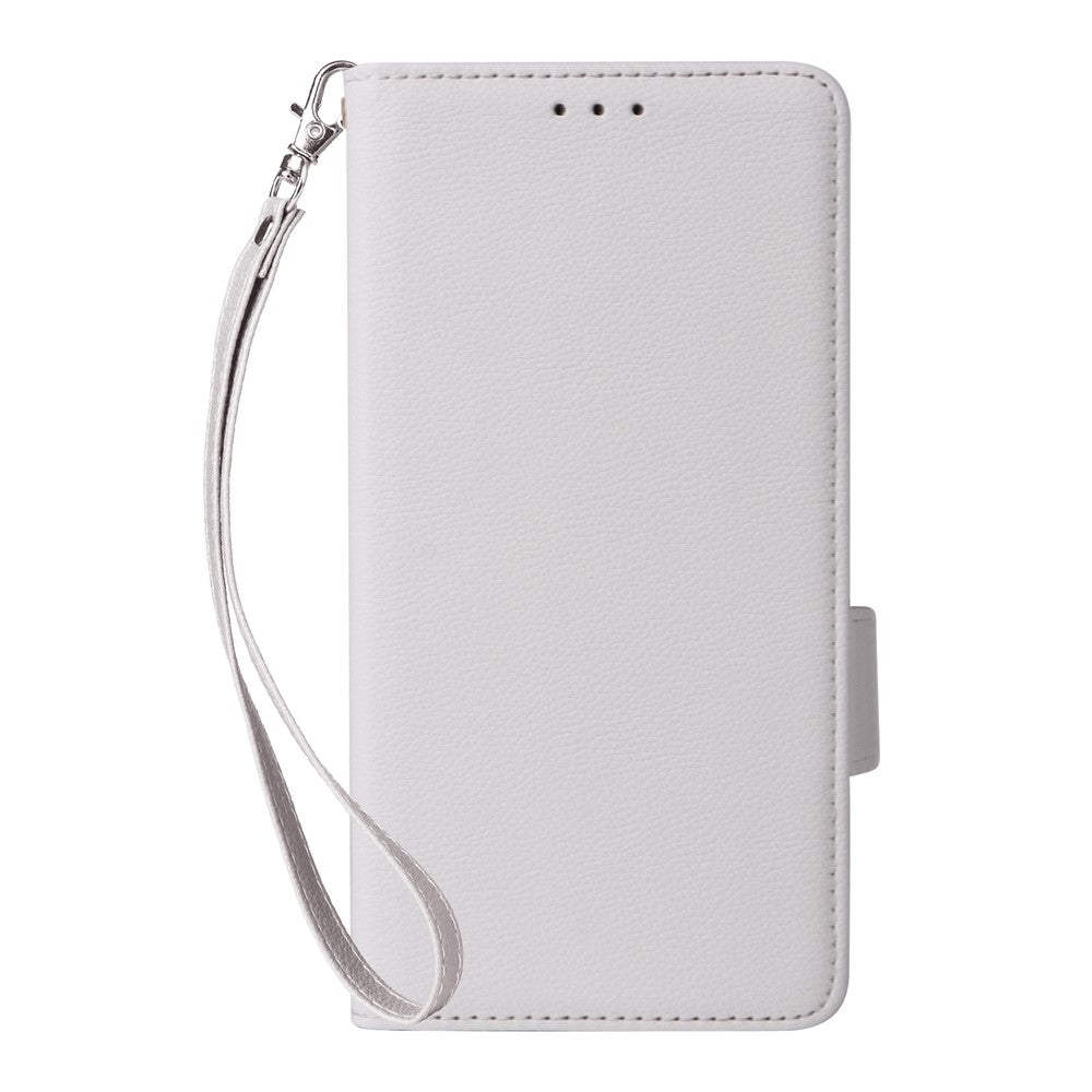Leather Case for Xiaomi Redmi 15C 4G (EU) (173mm) / 15C 5G (EU) (173mm) / Poco C85 4G (173mm) Litchi Texture Wallet Phone Cover with Wrist Strap