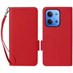 Leather Case for Xiaomi Redmi 15C 4G (EU) (173mm) / 15C 5G (EU) (173mm) / Poco C85 4G (173mm) Litchi Texture Wallet Phone Cover with Wrist Strap