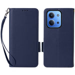 Leather Case for Xiaomi Redmi 15C 4G (EU) (173mm) / 15C 5G (EU) (173mm) / Poco C85 4G (173mm) Litchi Texture Wallet Phone Cover with Wrist Strap
