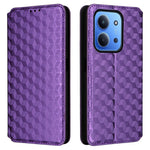Læderetui til Xiaomi Redmi 15C 4G (EU) (173 mm) / 15C 5G (EU) (173 mm) / Poco C85 4G (173 mm), pungformet rhombuspræget mobilcover