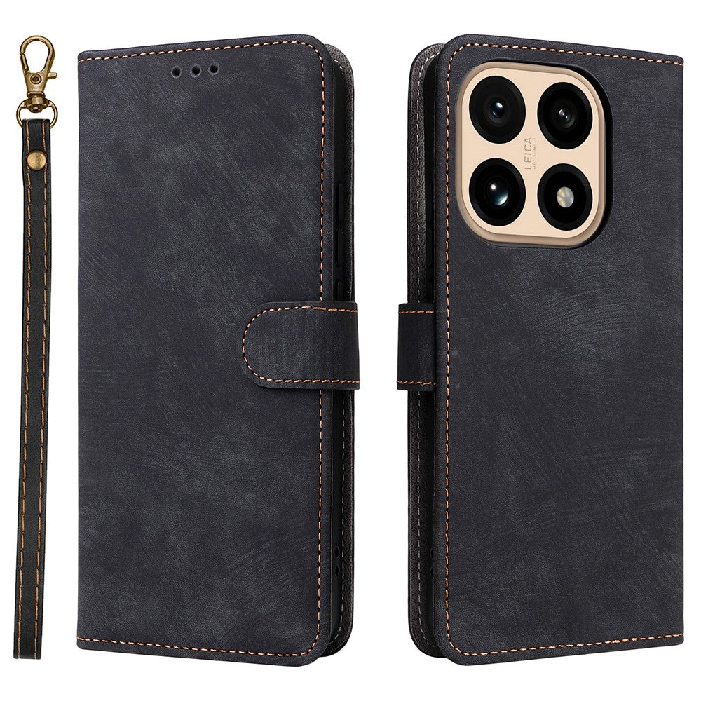 For Xiaomi 15T Case Wallet RFID Blocking PU Leather Phone Cover Stand with Strap