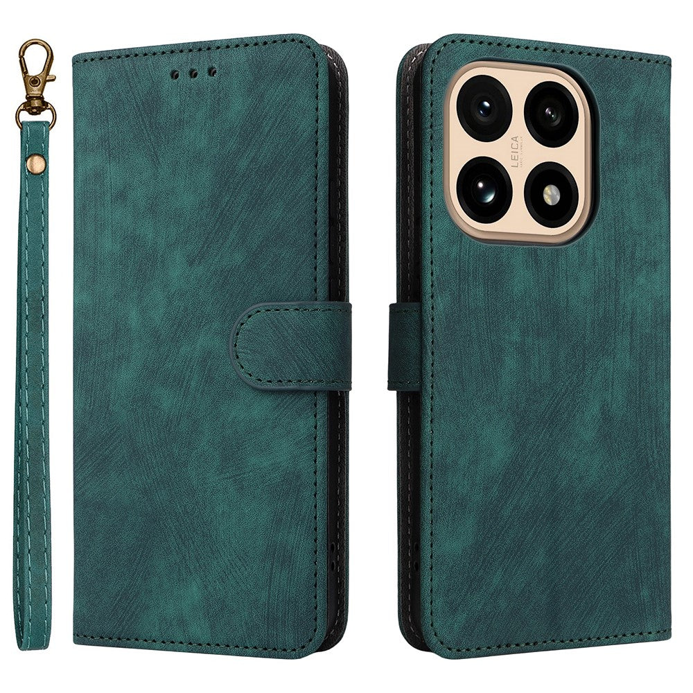 For Xiaomi 15T Case Wallet RFID Blocking PU Leather Phone Cover Stand with Strap