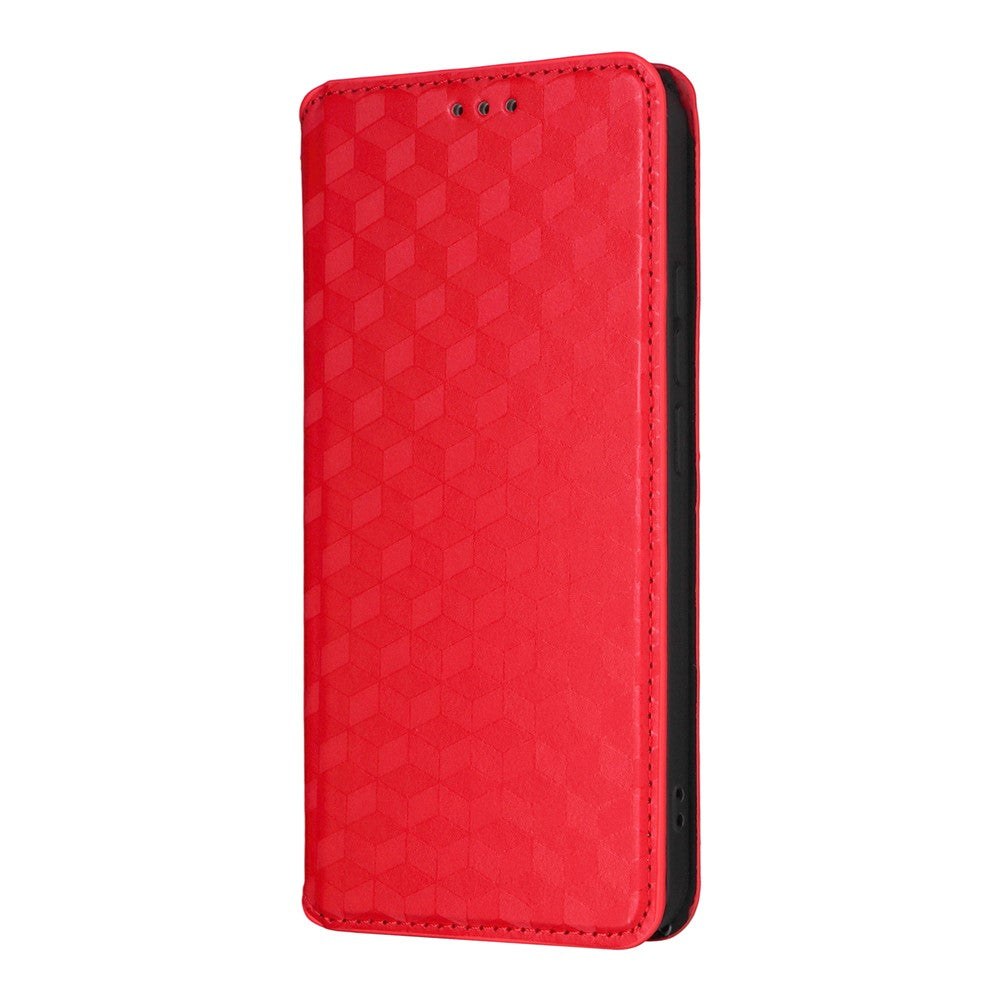 For Xiaomi 15T Case Wallet Rhombus Imprinted Leather Phone Cover