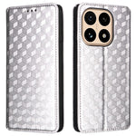 For Xiaomi 15T Case Wallet Rhombus Imprinted Leather Phone Cover